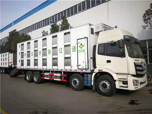 新希望六合通遼新好農(nóng)牧2號恒溫運豬車已完工，準備發(fā)車