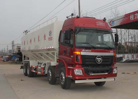 國(guó)四歐曼前四后八散裝飼料車(chē)